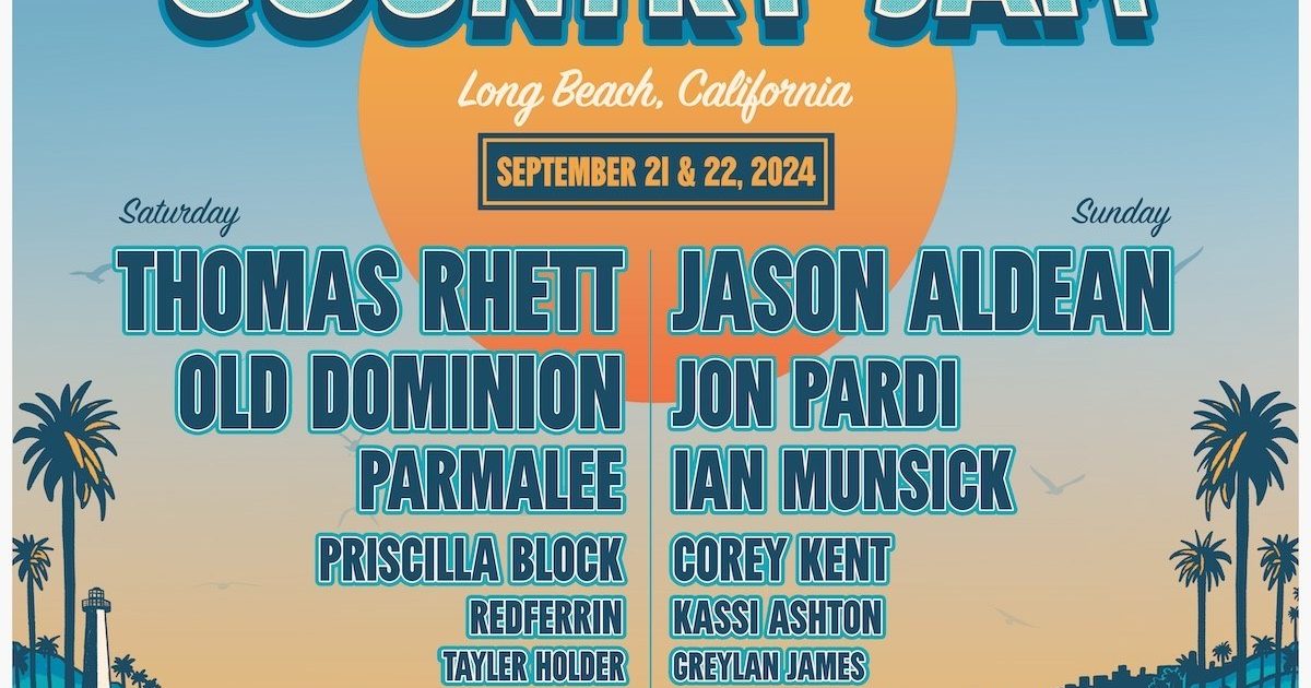 Coastal Country Jam Returns to Long Beach for its 2nd Year with a StarStudded Lineup Visit
